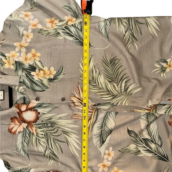Jamaica Jaxx Tropical Floral Men's 100% Silk Shirt Size XXL - Picture 3 of 13